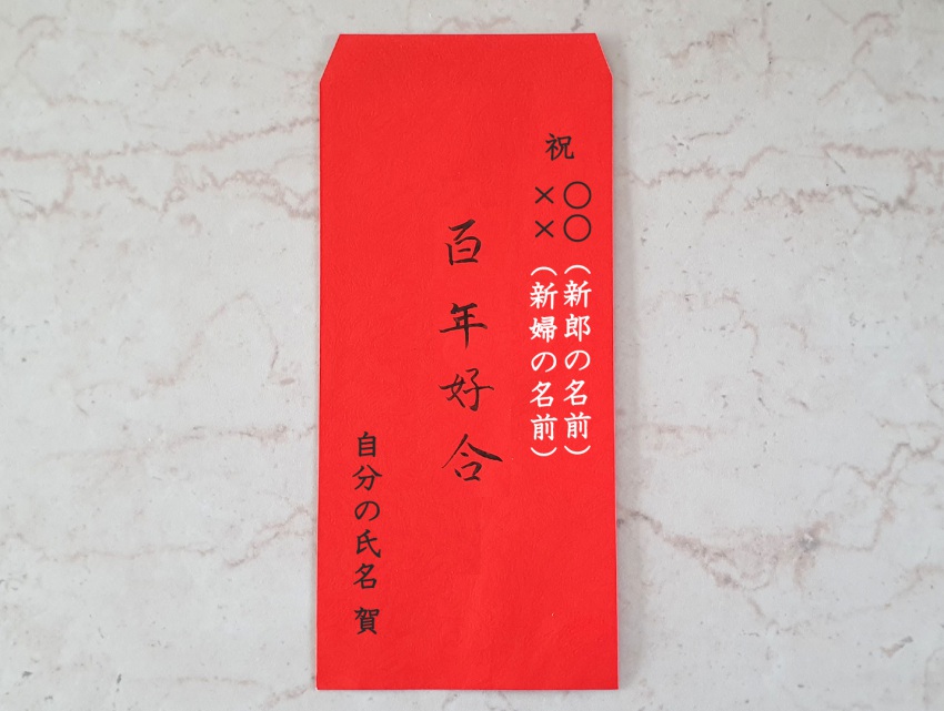 ご祝儀袋の表書き見本